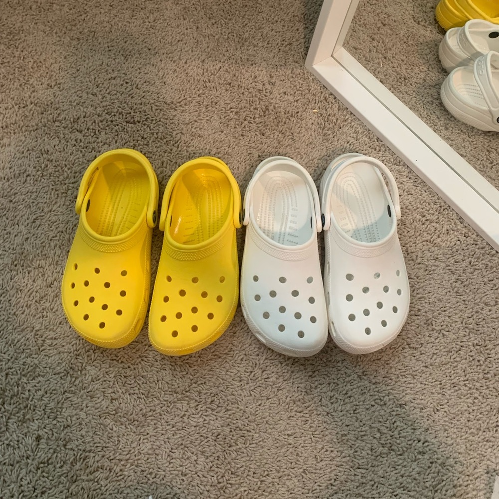 2 pairs of CROCS